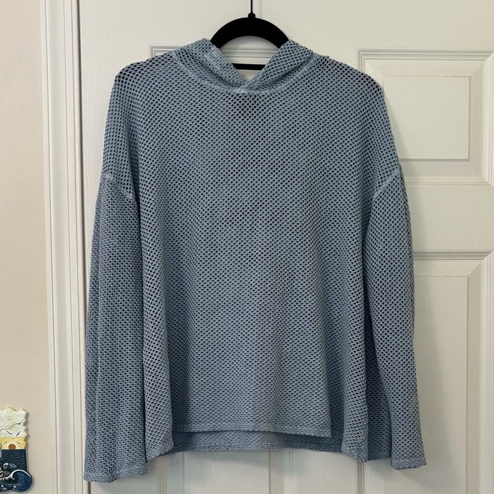 Electric & Rose 100% Cotton Eyelet Mesh Net Hoodie